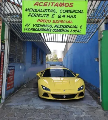 Fachada do estacionamento Estacionamento Betans
