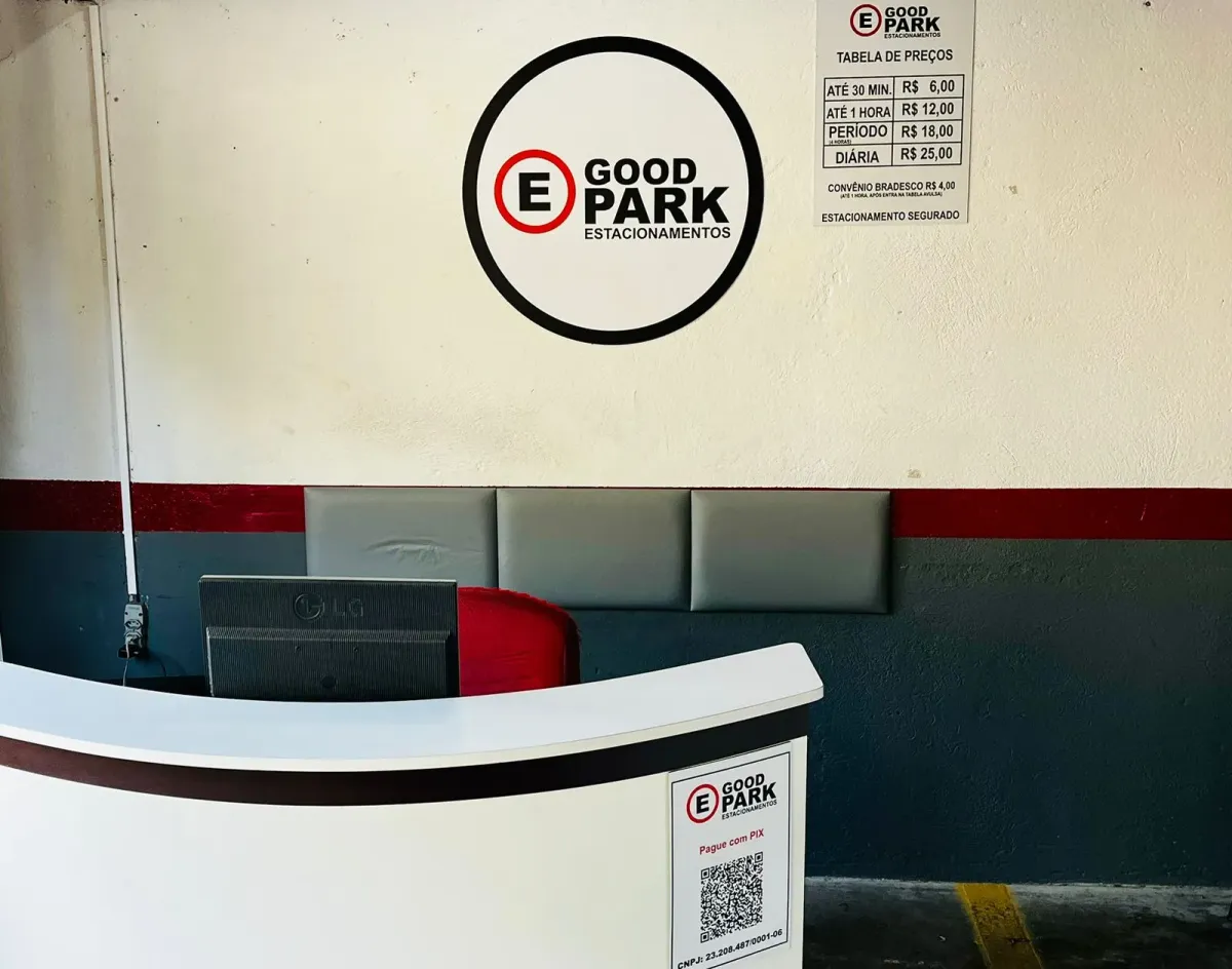 Fachada do estacionamento Good Park Estacionamentos - Unidade Mercês