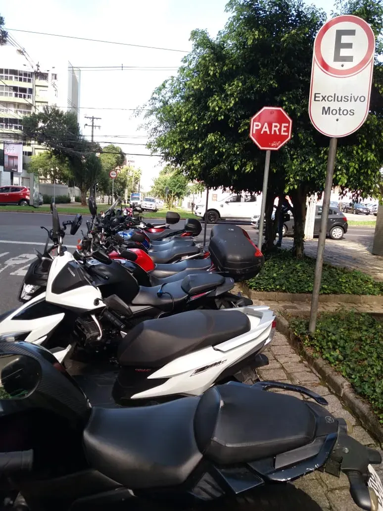 Fachada do estacionamento Estacionamento Exclusivo para Motos