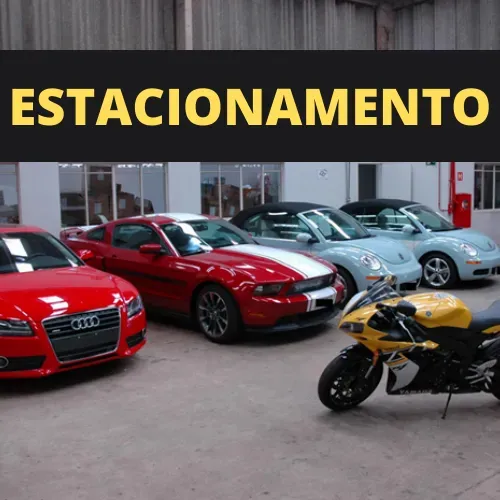 Fachada do estacionamento Mecking Park estacionamento
