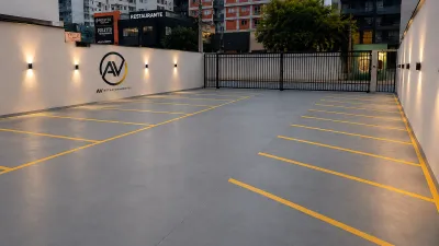 Fachada do estacionamento AV Estacionamentos