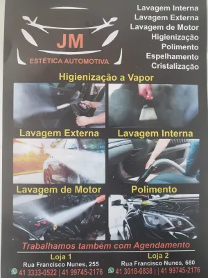 Fachada do estacionamento JM Centro de Estética Automotiva